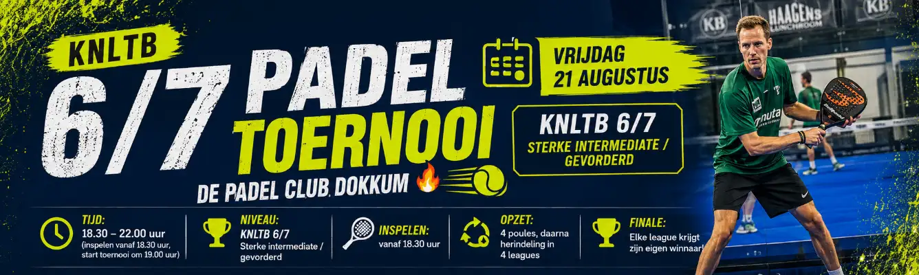 KNLTB 6/7 Padeltoernooi – De Padel Club Dokkum 