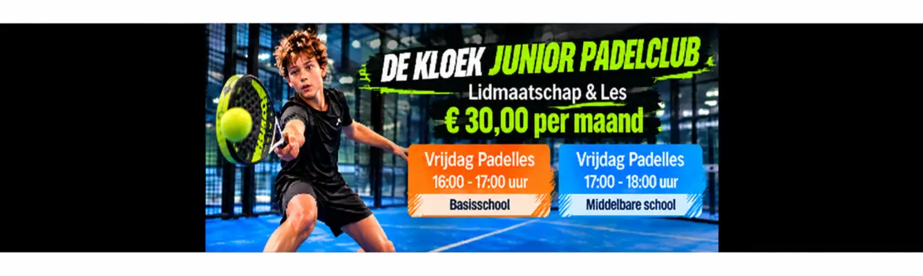 Middelbare school juniorentraining vrijdeg van 17:00 tot 18:00 uur. Vrijdag 9,16,23 en 30 oktober. Les en abonnement. € 30,00 per maand
